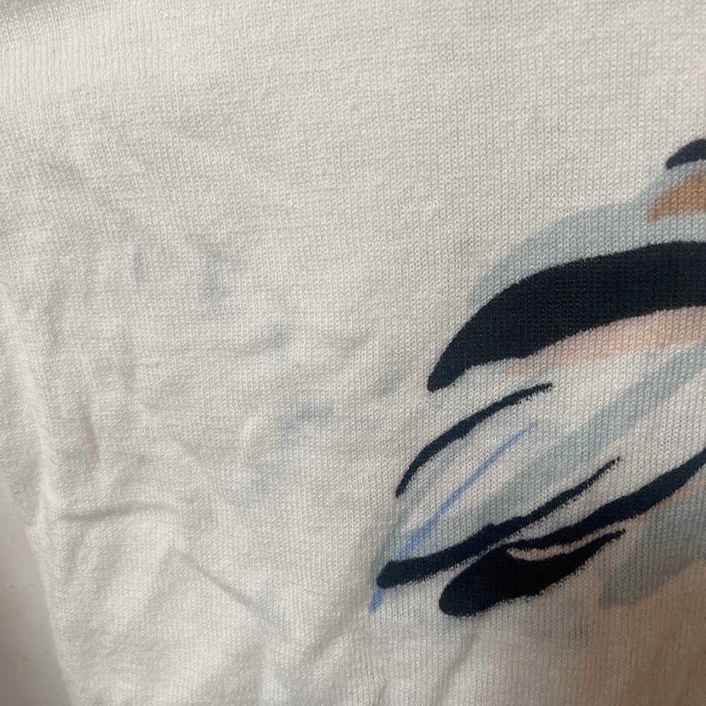 J. Jill Wearever Collection Linen Blend Floral Print Women's Top - Picture 5 of 6